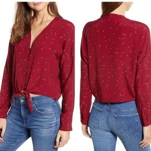 Rails Sloan Tie Front Top